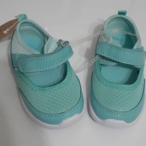Aqua blue kids shoes